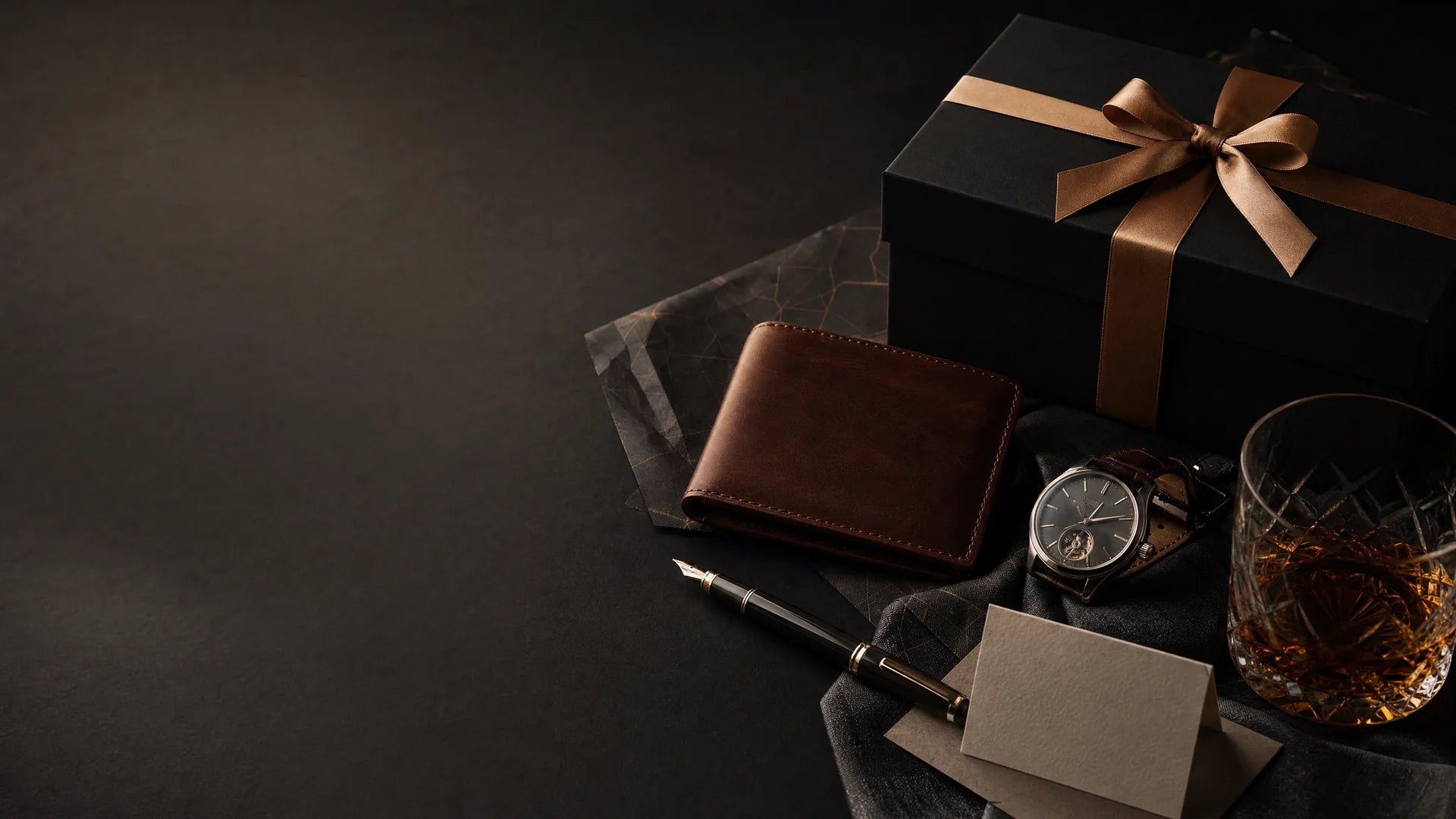 Premium men's gifts including a leather wallet, watch, pen and luxury gift box for Australia and New Zealand shoppers
